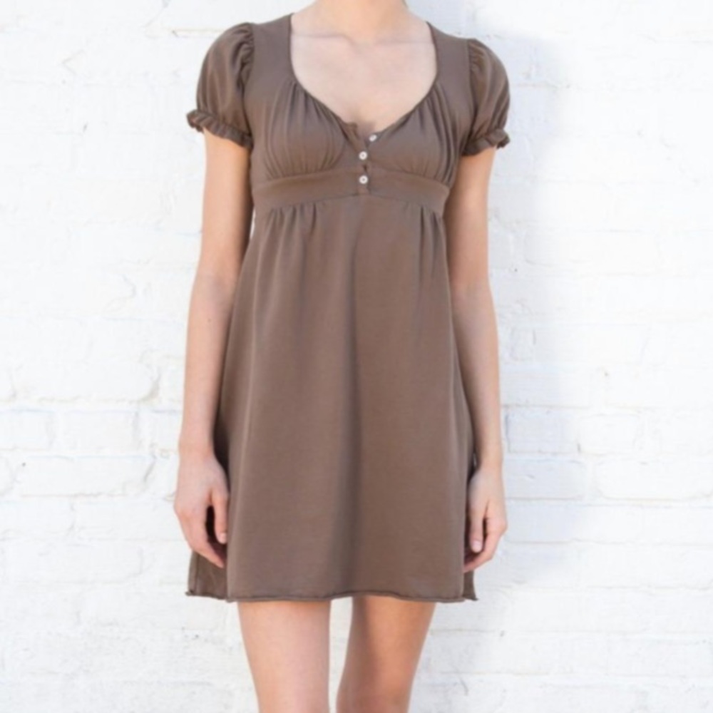 BRANDY MELVILLE BROWN BLAIR DRESS